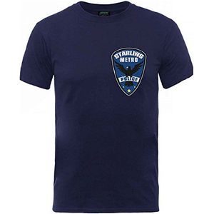 Rockoff Trade Arrow Starling Metro Badge T-shirt voor heren, Navy Blauw