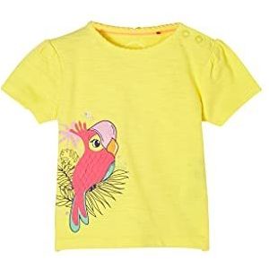 s.Oliver Uniseks - Baby T-shirt met papegaai patroon lichtgeel, 62, Lichtgeel