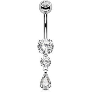 OUFER Body Piercing 14 g titanium interne navelpiercing, Titanium