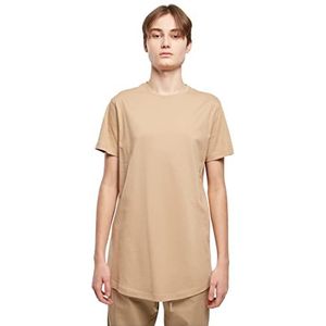 Urban Classics Shaped Long Tee T-shirt voor heren (2 stuks), Beige Union