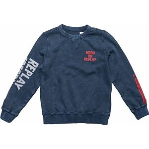 Replay Sweatshirt voor jongens, inktblauw 714