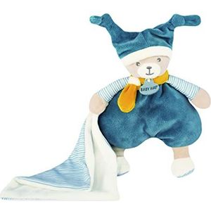 BABY NAT ' - Pantin met knuffeldoek Polochon – BN0738 – blauw