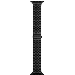 Michael Kors Apple Watch strepen MKS8056E zwart, zwart.