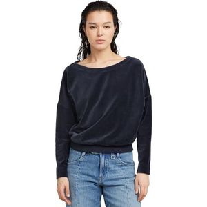 G-Star RAW Batwing velours ruimvallend sweatshirt, blauw (Osaka Blue D25747-d428-3873), XL, Blauw (Osaka Blue D25747-d428-3873)