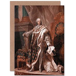 Wenskaart, motief Van Loo King Louis XV Frankrijk