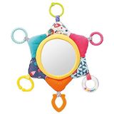 Fehn 055443 Miroir Activity Soleil Color Friends - Jouet à suspendre pour bébés et tout-petits à partir de +0 mois - Favorise le développement et la perception de soi - Taille : 34 cm