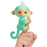 Fingerlings 2023 NIEUW Interactieve aap reageert op aanraking - Meer dan 70 geluiden en reacties - Ava (blauwgroen)