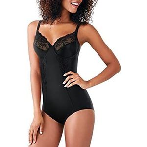 Maidenform Dames U1456 Shaping Body met kant, zwart (black), 95C EU, zwart (black), 95C, Zwart