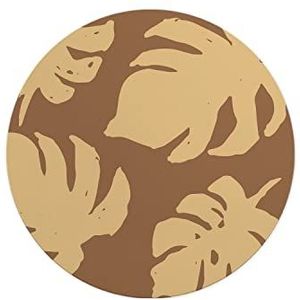 Questo Casa, Ronde muismat met antislip onderkant voor kantoor en thuis, diameter 22 cm