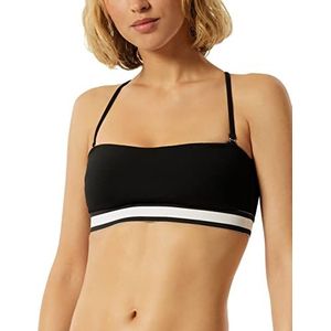 Schiesser Bandeau-bikinitop voor dames, zwart.