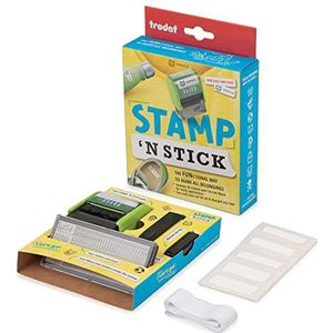 Trodat 's Stamp 'N Stick - Typo DIY Rubber Stamp - Create Your Own Custom Textile Stamp - Dermatologisch getest - Ideaal voor Marking Kids Clothing and Belongings With Their Name And Fun Icons