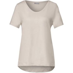T-shirt basique à manches courtes, Beige sable lisse, 40