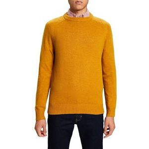 ESPRIT 093ee2i301 Sweatshirt voor heren, Amber Geel