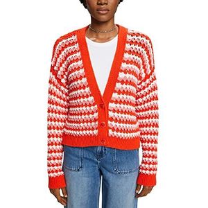 Esprit 023ee1i315 Damesvest, 638 / Oranje Rood 4.