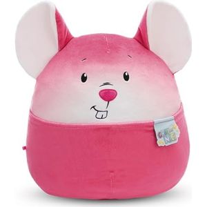 Pluche knuffeldier Chill-NICI muis, 30 cm, roze, pluche knuffeldier, schattig pluche knuffeldier, om te spelen, voor kinderen en volwassenen, een geweldig cadeau-idee