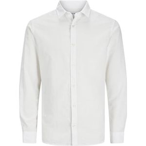 JJEBREEZE T-shirt LS SN PLS, wit, 3XL grote maat, Wit, 3XL grote maat
