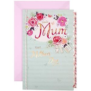 Hallmark Grote moederdagkaart voor mama, klassiek bloemenpatroon