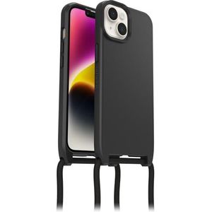 OtterBox React Halsketting beschermhoes met MagSafe voor iPhone 16e, iPhone 14, ultradunne beschermhoes met verstelbare en afneembare halsband, getest volgens militaire normen, zwart