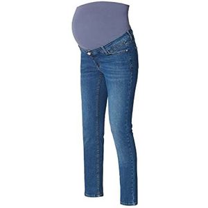 ESPRIT Denim Over The Belly Slim Jeans voor dames, medium gewassen, 34W/30L, Medium gewassen