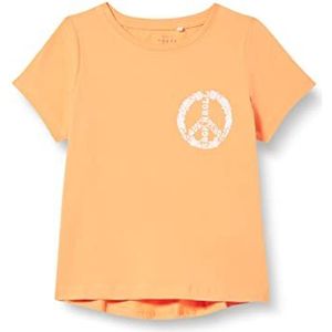 NAME IT Meisjes T-shirt, mock oranje, 134-140, Mock Oranje