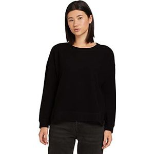 TOM TAILOR Oversized sweatshirt voor dames, 14482 - diep zwart