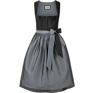 Stockerpoint Dirndl Gloria damesjurk voor speciale gelegenheden, grijs.