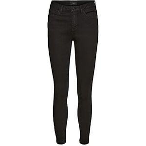 VERO MODA VMTilde Skinny Fit Jeans Regular Waist XS32Black Denim, Zwarte jeans