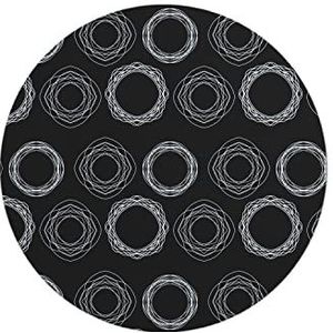 Questo Casa, Ronde muismat met antislip onderkant voor kantoor en thuis, diameter 22 cm