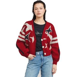 Holiday Loose Cardigan Knit, Rouge (Baron D25730-d939-1828), M