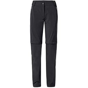 VAUDE Farley Stretch Zo T-Zip Pants II damesbroek, zwart, 44 lang, zwart.