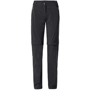 VAUDE Farley Stretch Zo T-Zip Pants II damesbroek, zwart, 42 lang, zwart.