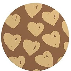 Questo Casa, Ronde muismat met antislip onderkant voor kantoor en thuis, diameter 22 cm