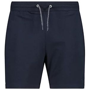 CMP Strecth French Terry Bermuda-shorts voor dames, zwart en blauw.