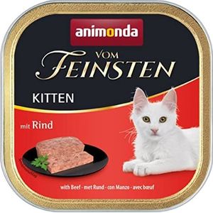 animonda van de fijnste kitten, nat voer voor groeiende katten in het eerste levensjaar, met rund, 32 x 100 g