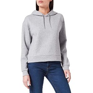 NAME IT Onplounge LS hoodie voor dames, lichtgrijs gemêleerd, S, Lichtgrijs chinees