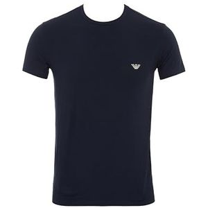Emporio Armani T-shirt en coton ultra fin, Marine, M