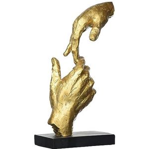 Casablanca - Decoratieve sculptuur - twee handen - polyresin - goud/zwart - 29 x 13,5 x 8 cm