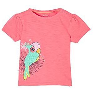s.Oliver Uniseks - Baby T-shirt met papegaai patroon lichtroze, 74, Lichtroze