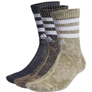Adidas 3-Stripes Stonewash Crew 3 paar uniseks sokken