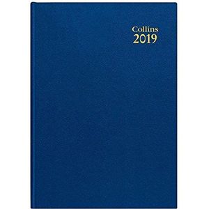 Collins 44-Blue Kalender 2019 2019, 1 dag per pagina, blauw