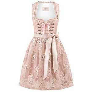 Stockerpoint Dirndl Lilou jurk voor speciale gelegenheden dames, Donker roze