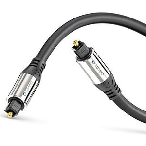 sonero® Premium Toslink optische kabel, 1,50 m, vergulde contacten, zwart