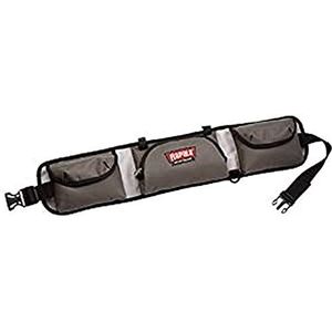 Rapala - Vistas Sportsman's 10 Tackle Belt - vistas in riemformaat - voor accessoires - hoofdvak met ritssluiting met 2 zakken - schouderriemen - waterdicht materiaal - grijs/zwart