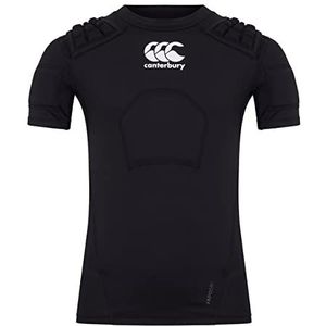 Canterbury of New Zealand CCC Pro Rugby-vest, uniseks, zwart/wit/zilver, maat M