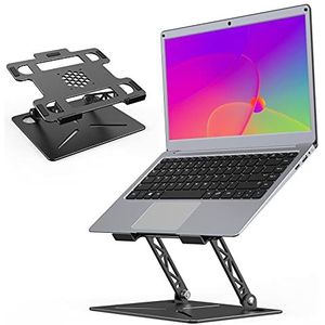 PIPRE Surface 10-17,3 inch laptopstandaard, verstelbaar, ergonomisch, robuust, met antislip siliconen ventilatierooster, geschikt voor alle laptops