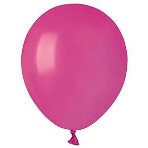 Envelop 100 ballonnen van hoogwaardig natuurlijk latex A50 (Ø 13 cm / 5 inch), Fuchsia Pink