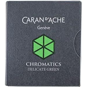 Caran D'Ache 8021-221 inktpatronen, vulpen, groen, 6 stuks