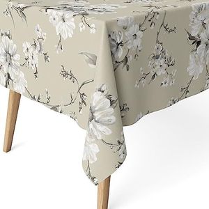 MARTINA HOME Nappe en résine Daniela Beige 250 x 140 cm