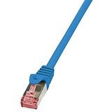 LogiLink PrimeLine netwerkkabel Cat6 S/FTP AWG27 PIMF LSZH 0,50 m blauw