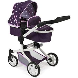 Bayer Chic 2000 - Combi poppenwagen Mika - Stars Lila